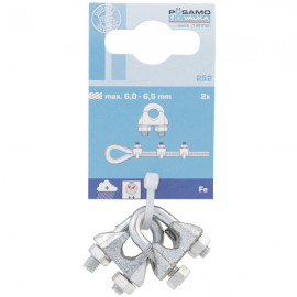 Posamo Wire Rope Clip 6.5mm Zinc Plated (2) | PS2100600026
