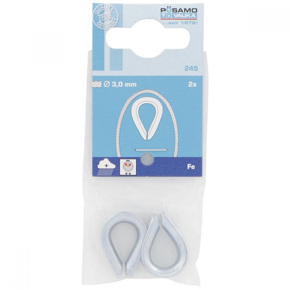 Posamo Thimble 6mm Zinc Plated Pack 2 | PS2100500027