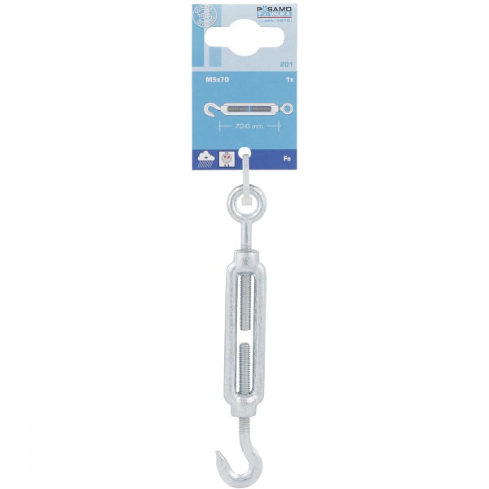 Posamo Turnbuckle M10x125 Zinc Plated | PS2100700048