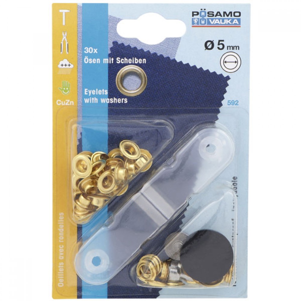 Posamo Eyelets & Pucks 8mm Pack 30 | PS2400600078