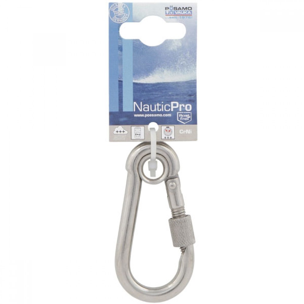 Posamo 80mm Snap Hook Grade 316 Screw & Eyelet | PS2100400179