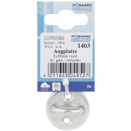 Posamo Eye Plate 5x33mm Round Shape Zinc Plated | PS2109900360