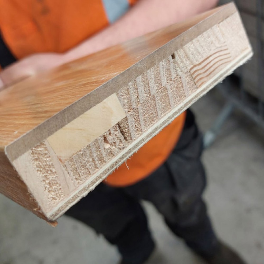 Solid Pre-finished White Oak Door Frame Set 5 1/4"