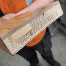 Solid Pre-finished White Oak Door Frame Set 5 1/4"