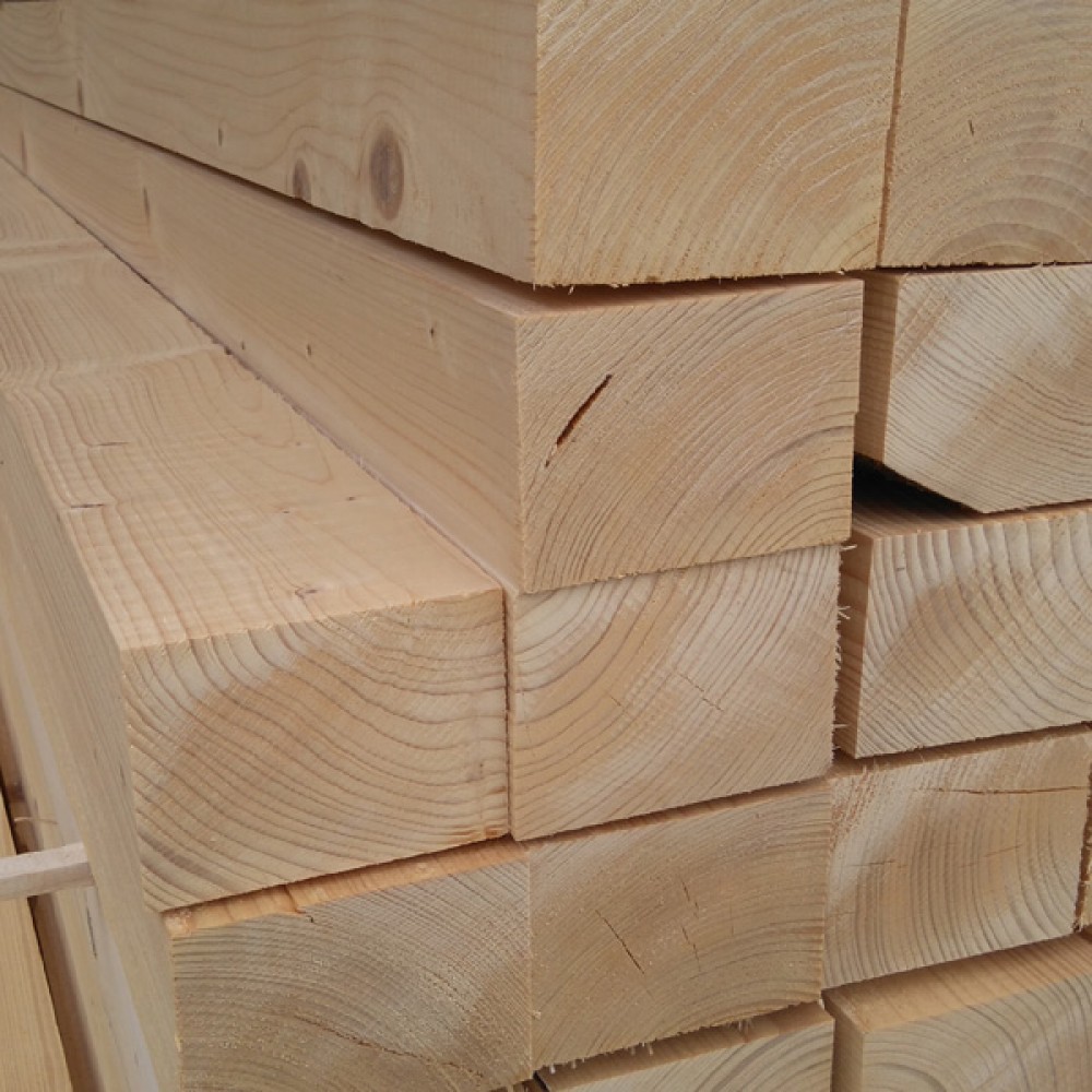 100mm X 75MM | 4" X 3" | White Deal Rough Timber