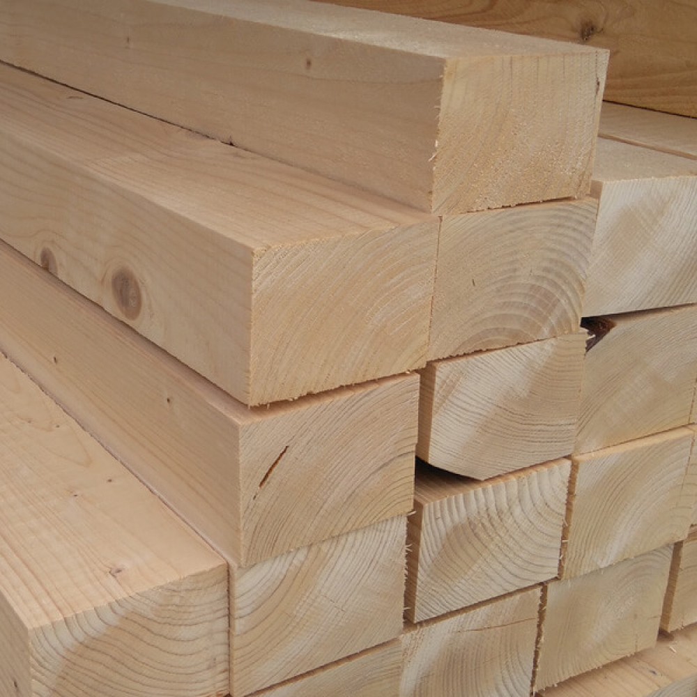 100mm X 75MM | 4" X 3" | White Deal Rough Timber