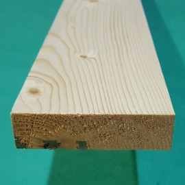 2.4m - 75 X 22 Square Edge White Deal (3x1)
