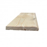 4.8m - 100 X 22 Plain 4"" Skirting White Deal