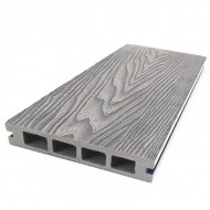 Montana Composite Woodgrain Decking Board | Soft Grey | 135mm X 25mm X 3.6m