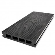 Montana Composite Woodgrain Decking Board | Charcoal | 135mm X 25mm X 3.6m