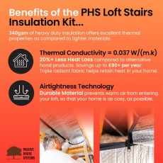 Attic Loft Stair Hood | Ar9053 | 1190x590x280mm 