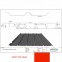 .7mm Pvc Box Profile Cladding | Poppy Red