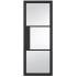 Berkeley Primed  3 Lite | Clear Glass | Black