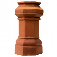 Octagon Base Chimney Pot Terracotta | 600mm