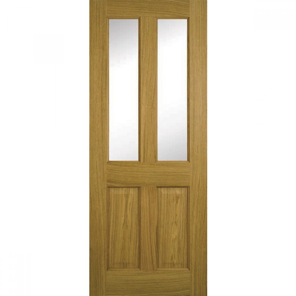 Doras Contract 2 Panel Oak Door ( Glazed)