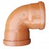 4" 90 Degree Knuckle Single Socket Sewer Bend