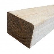 100mm X 75MM | 4" X 3" | Treated White Deal Rough Timber