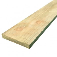 150mm X 22MM | 6" X 1" | Treated White Deal Rough Timber