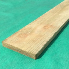 150mm X 22MM | 6" X 1" | Treated White Deal Rough Timber