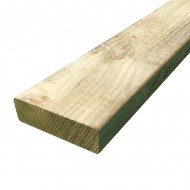 150mm X 44MM | 6" X 2" | Treated White Deal Rough Timber