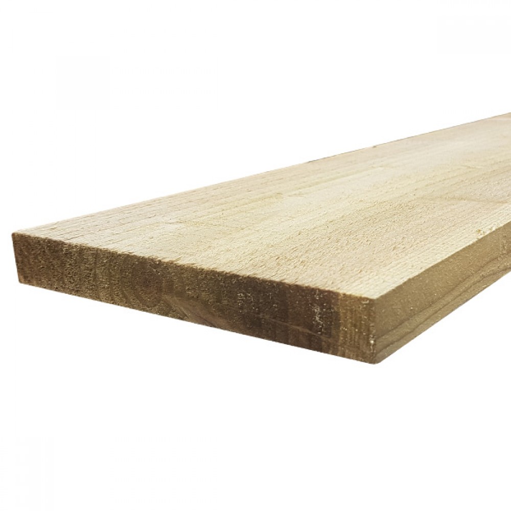 4.8m - (7x1) Treated White Deal Rough