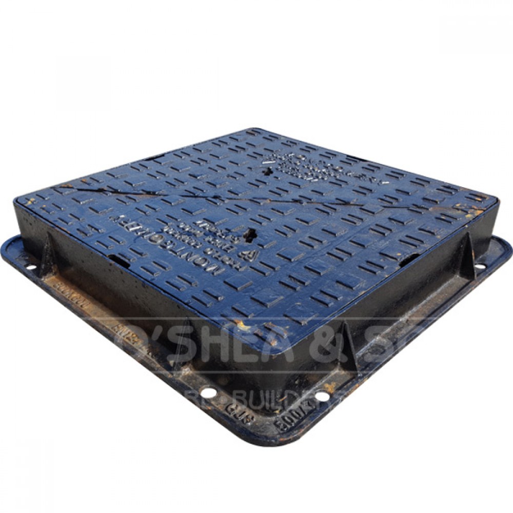 Heavy Duty Double Triangle Manhole Cover Square | D400
