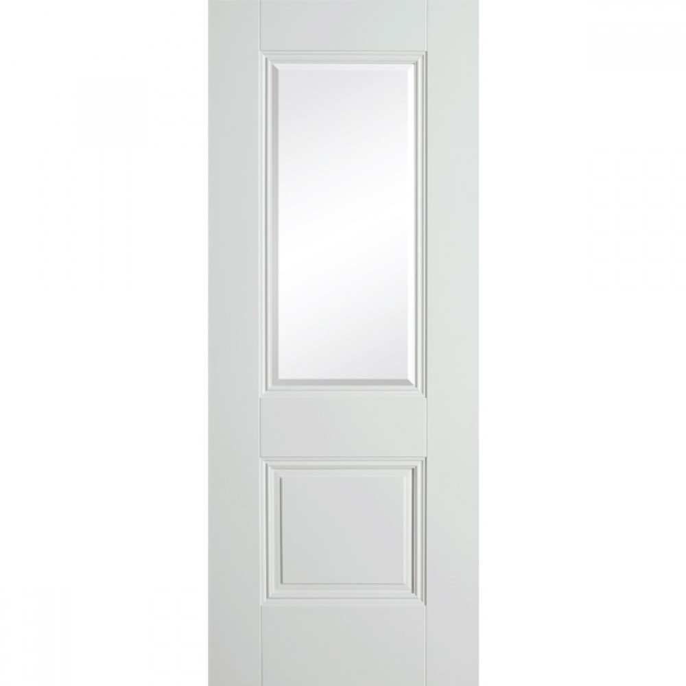 Doras Arnhem 1 Lite Door | Painted White | Clear Glazed