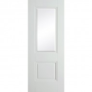 Doras Arnhem 1 Lite Door | Painted White | Clear Glazed