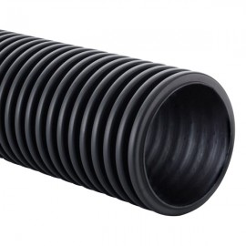 225mm Twinwall Corrugated Stormwater Pipe | Unperforated | 6m