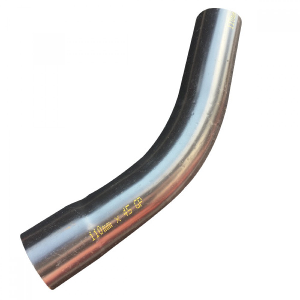4" Black Ducting Bend 45d