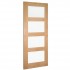 Deanta Hp1g Oak Door | Clear Glazed