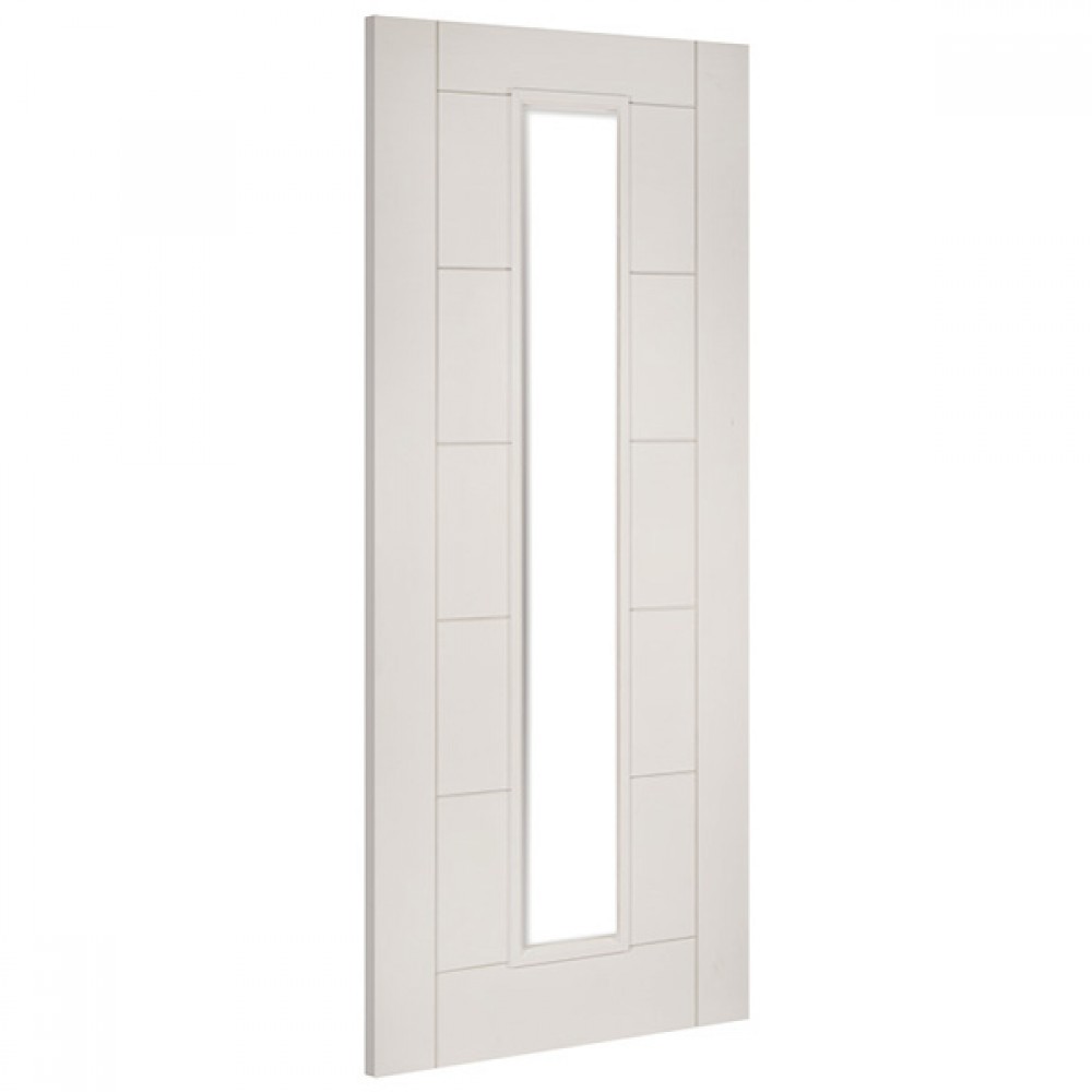 Deanta HP16G White Primed Door | Glass Optional