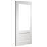 Deanta NM3G White Primed Door | Glass Optional