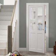 Deanta WM4G White Primed Door | Glass Optional Extra