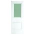 Paris 2 Panel Primed White Opal Lam Glass