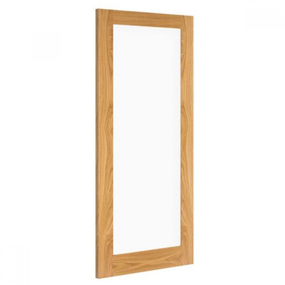 Deanta Nm6g Oak Shaker Clear Glazed Door