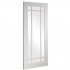 Deanta NM5G White Primed Door with Clear Bevelled Glass