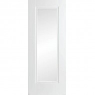 Doras Eindhoven 1 Lite Painted White | Clear Glazed