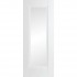 Doras Eindhoven 1 Lite Painted White | Clear Glazed