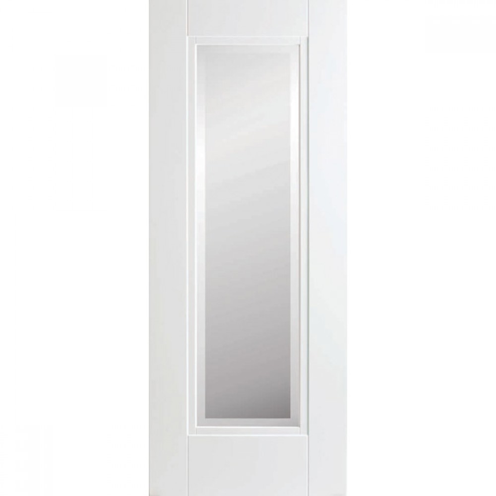 Doras Eindhoven 1 Lite Door Painted White ( Frosted Glazed)