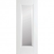 Doras Eindhoven 1 Lite Door Painted White ( Frosted Glazed)