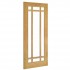 Deanta Nm5g Oak Door Glazed Bevelled Glass