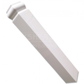 External Fascia Corner 300mm | White