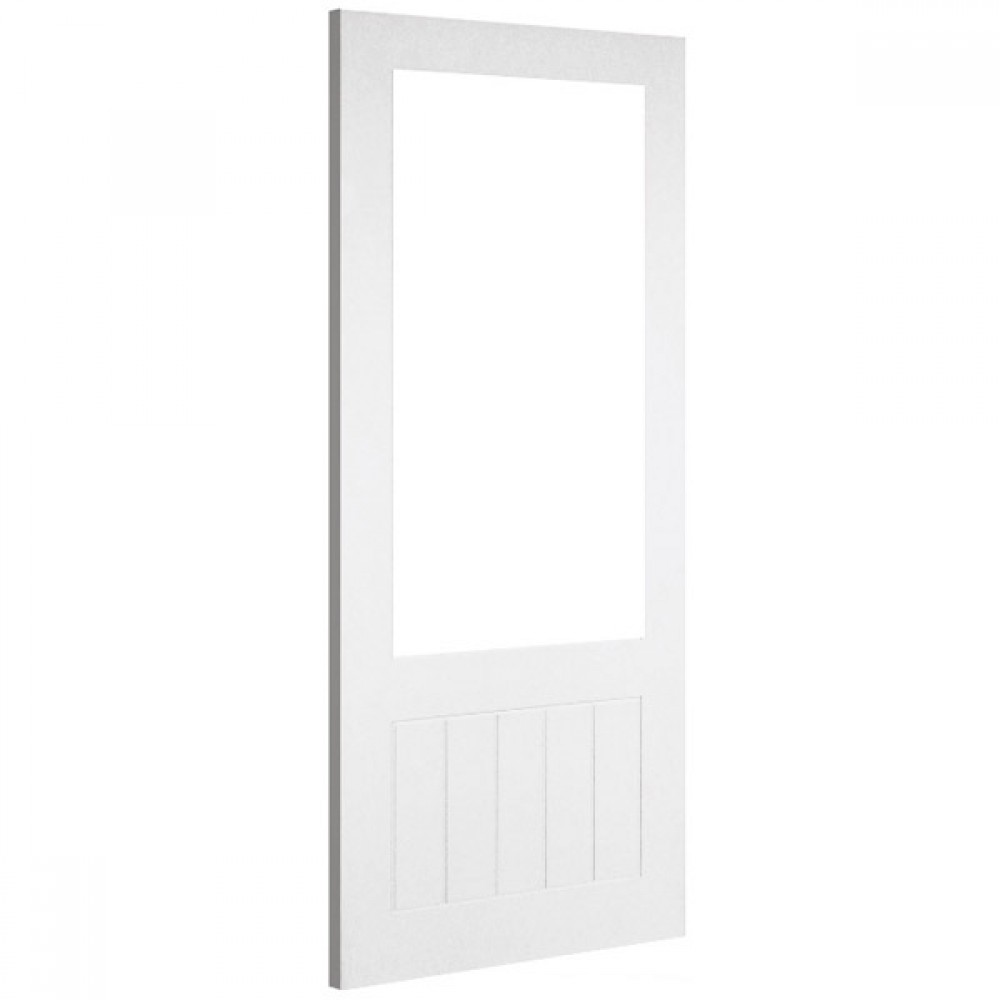 Deanta HP38G Primed White Door | Glass Optional