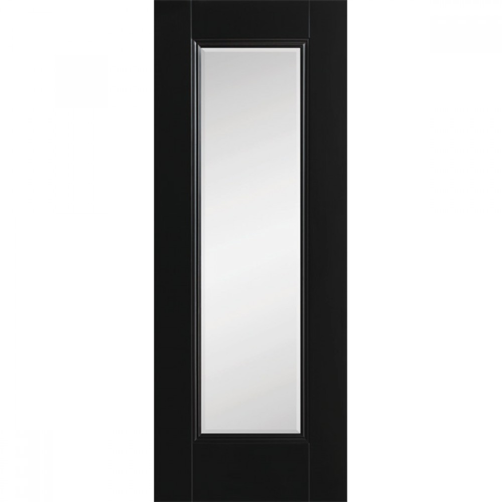 Doras Amsterdam 1 Lite Door Black Painted ( Clear Glazed)