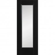 Doras Amsterdam 1 Lite Door Black Painted ( Clear Glazed)