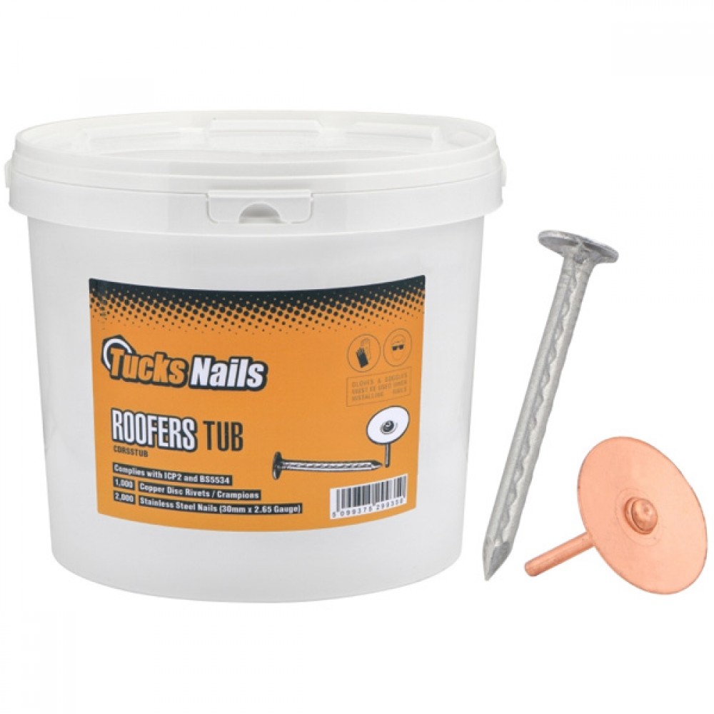 Tucks Nails Roofers Tub | Slaters Tub | CDRSSTUB
