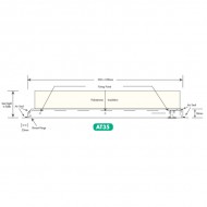 Airtight Part L Hinge Down Loft Hatch | AT35 | 640x560mm