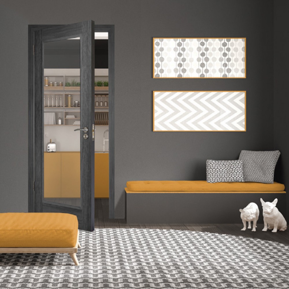 Daiken Grey 1 Panel Clear Glass