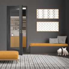 Daiken Grey 1 Panel Clear Glass